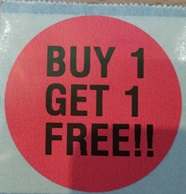 Label Format 6 - Buy One Get One Free