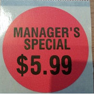 Label Format 8 - Manager's Special